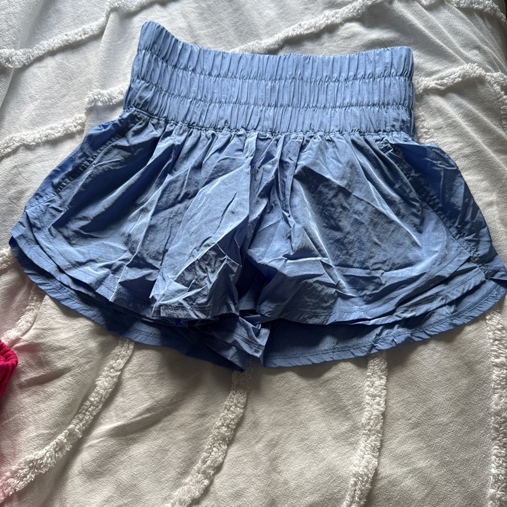 Free People Light Blue Athletic Shorts